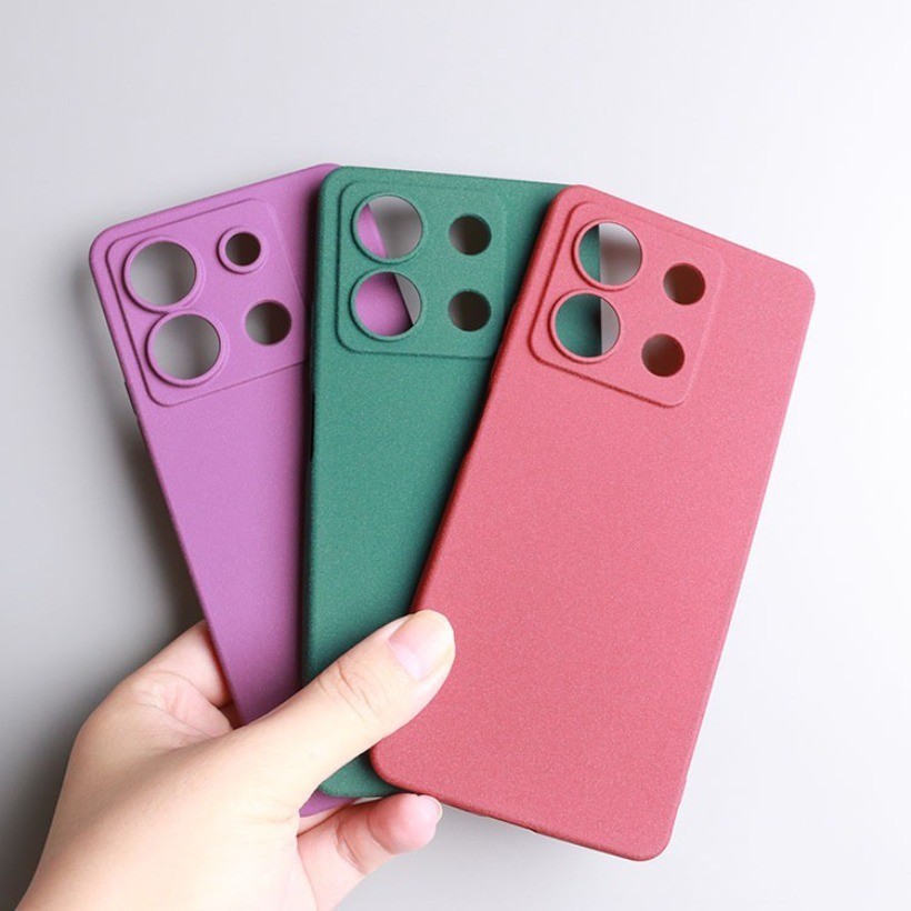 Dành Cho Redmi Note 13R 13 Pro + Redmi K70E 13C 12 K70 Pro K60 Ultra Chống Vân Tay Vỏ Đá Sa Thạch Mềm Mờ Mỏng TPU Vỏ Điện Thoại