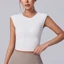 Áo tập Yoga thể thao không tay hở lưng Áo Crop Top chạy bộ tập Yoga nhẹ