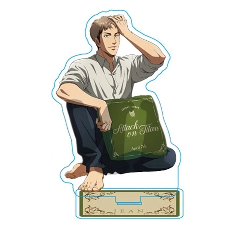 Mô hình Standee Attack on Titan Erwin Hange LEvi Eren Army Mikasa Jean Sasha 16 Phụ kiện trang trí để bàn góc học tập