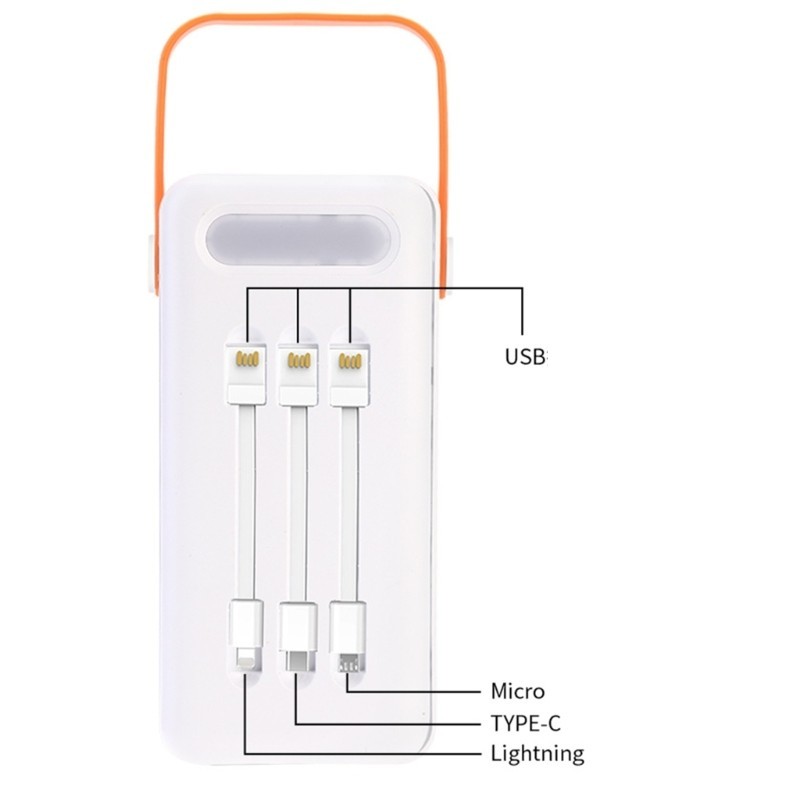 Vỏ Fol DIY 35 Slot 18650 có đèn pin LED