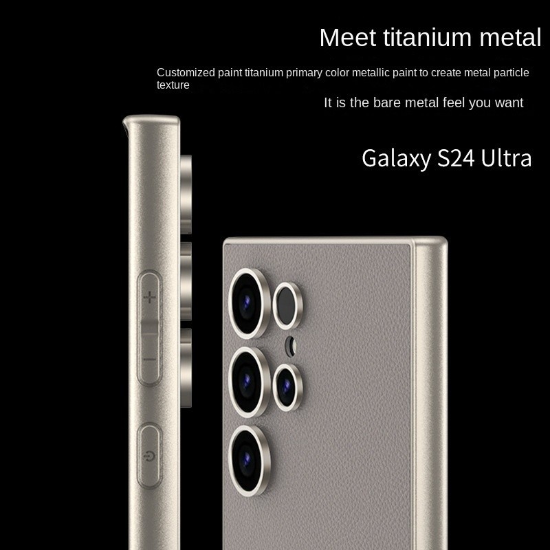 Da Kim Loại Mờ Da Galaxy S24 Ultra Ốp Lưng Điện Thoại Samsung Galaxy S24 Ultra Bảo Vệ Chống Sốc
