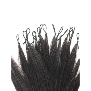 Tóc Nối Lông Vũ Màu Đen, Tóc Thật 100% Chiều Dài 45-70cm HaminStore
