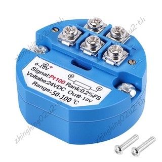 Máy phát nhiệt độ RTD PT100 DC24V Minus Đầu ra 50 ~ 100 độ 0-10V