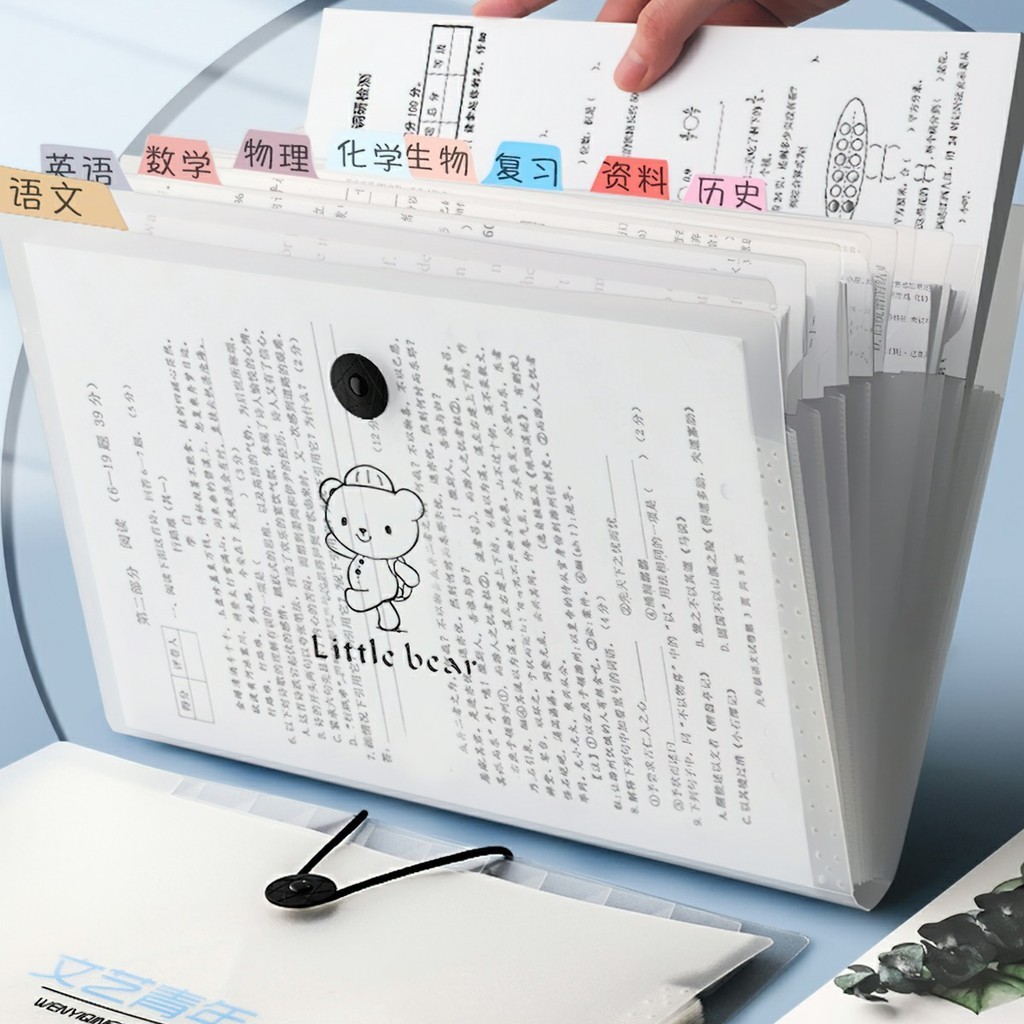 Túi đựng tài liệu tệp đựng tài liệu nhiều ngăn kẹp file túi đựng tài liệu A4 phụ kiện văn phòng phẩm