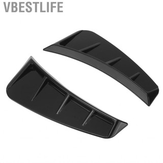 VBESTLIFE Side Marker Air Wing Vent Cover Trim ABS Glossy Black Phụ kiện ngoại thất đa năng cho ô tô