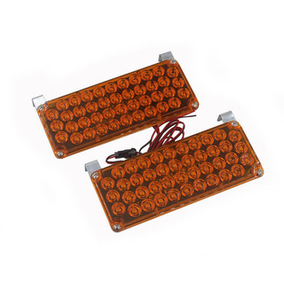 Đèn Led Làm xe tải  Nổi bật Kỹ thuật Xe buýt Trường học Xe buýt led nhấp nháy Cảnh báo Đèn phun nước Xe tải Trailer Trở ngại Làm sạch xe Đèn tín hiệu màu vàng 12V