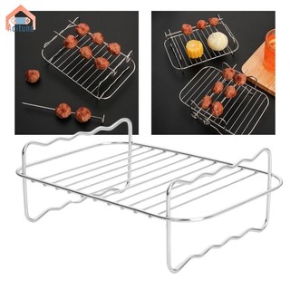 Acutuna BBQ Giá Cho Nồi Chiên Không Khí BBQ Giá Lò Nướng Kim Loại Kệ Làm Mát Nồi Chiên Không Khí Phụ Kiện Giá Chiên Không Khí Cho Bánh Mì Bếp Nấu Ăn Lò Nướng