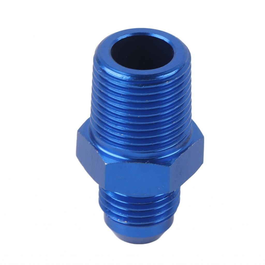 AN8 To AN6 2-Port Y-Block Fitting Adapter - Aluminum, Black, For