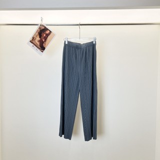 Miyake Xếp Ly Cao Cấp Quần Nữ Phản Phong Cách Voan Đi Làm Phù Hợp Với Phong Cách Hàn Quốc Quần Băng Lụa Cơ Bản Quần Cao Cấp