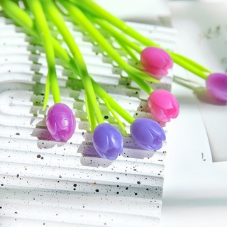 [Mực Đen] Bút Bi Silicon Thân Mềm Hoa Đổi Màu Dưới Nắng Lúc Lắc, Bút Bi Mực Gel Khô Nhanh