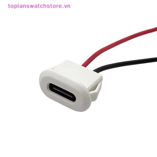 Toplanswatchstore Chất Lượng Cao Type-C 2P Đế Chống Thấm Nước Full Nhựa Xịt Nữ Có Dây Ổ Cắm Điện Tử Nữ Giao Diện Sạc VN