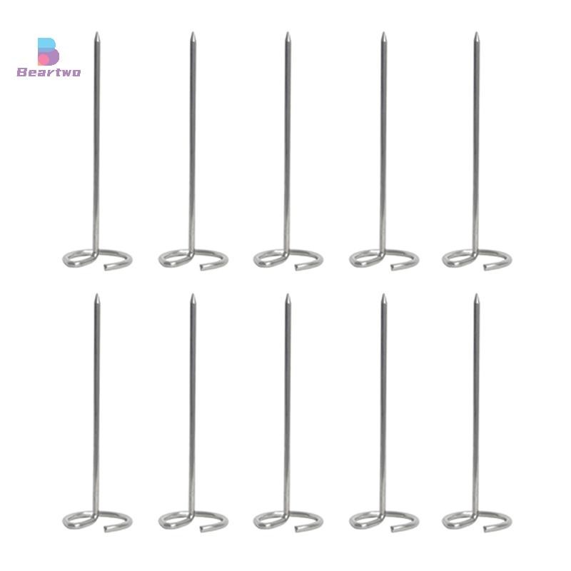 < Beartwo > 10 Chiếc Lò Nướng Không Khí Nướng Dọc Xiên Nướng Phụ Kiện Đa Năng Thực Phẩm Thép Không Gỉ 304 Kim Nướng Đặc Biệt Đẹp
