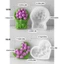 Khuôn giữ silicon hình hạt đậu để trang trí nhà cửa bằng thạch cao hoa tulip