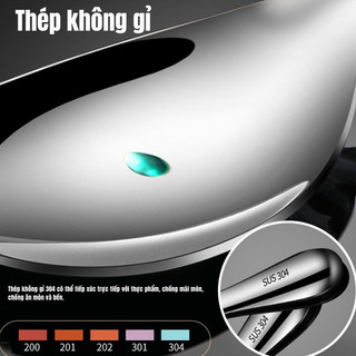 Muỗng Muôi Xơi Cơm Inox 304 Cao Cấp IKEA MAMA Thìa Xới Cơm Thép Không Gỉ Chống Dính Kích Thước 20cm