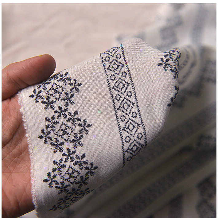 Hoa Tường Màu Trơn Vải Lanh Lụa Vải Đầm Áo Sơ Mi Khăn Trải Bàn Trang Trí Handmade DIY Vải 50x150cm TJ2676