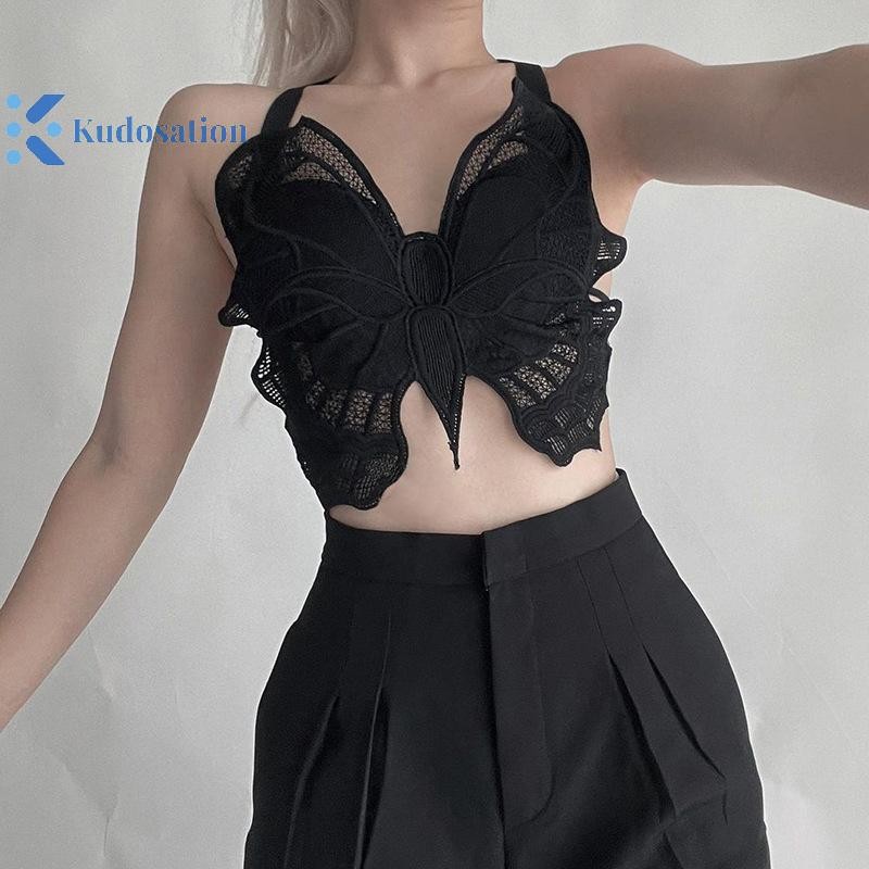 Kudosation Người Phụ Nữ Gợi Cảm Bướm Rỗng Ren Áo Lót Chống chói Lưng Tất Cả Trong Một Bralette Hoa Áo Braiere Đẹp