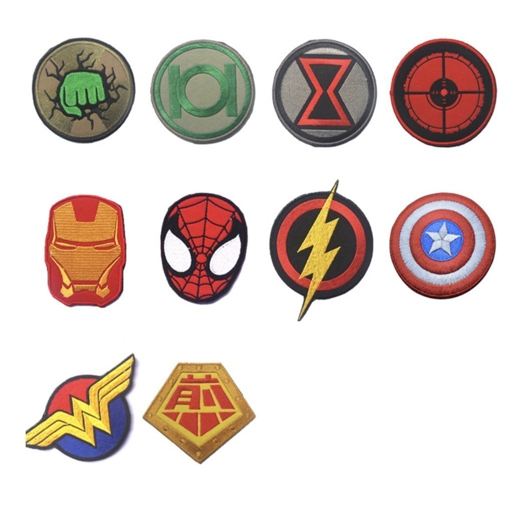 Patch_velcro siêu anh hùng Marvel dán quần áo_ba lô túi xách