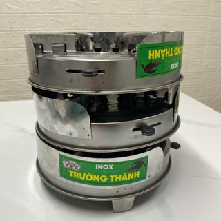 Bếp Cồn Mini , Bếp Cồn Inox (Có Chắn Gió) Nhỏ Gọn - Trường An VN