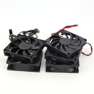 DC 5V 12v 24V 8cm 8010 8015 8025 3pin 4pin xh 2.54 Quạt làm mát không chổi than 80x25mm Tản nhiệt tản nhiệt 80x10 80 * 15 Dành cho vỏ PC GPU 2F @ VN