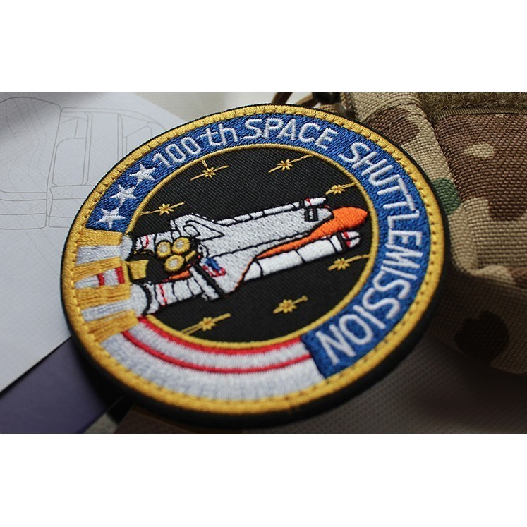 Patch vải velcro NASA dán ba lô, nón , quần áo , túi xách _retro