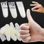 YYlingx 100 chiếc Bao ngón tay dùng một lần, cao su trong suốt mờ chống tĩnh điện, dụng cụ bảo vệ đầu ngón tay cho móng nghệ thuật, thoải mái