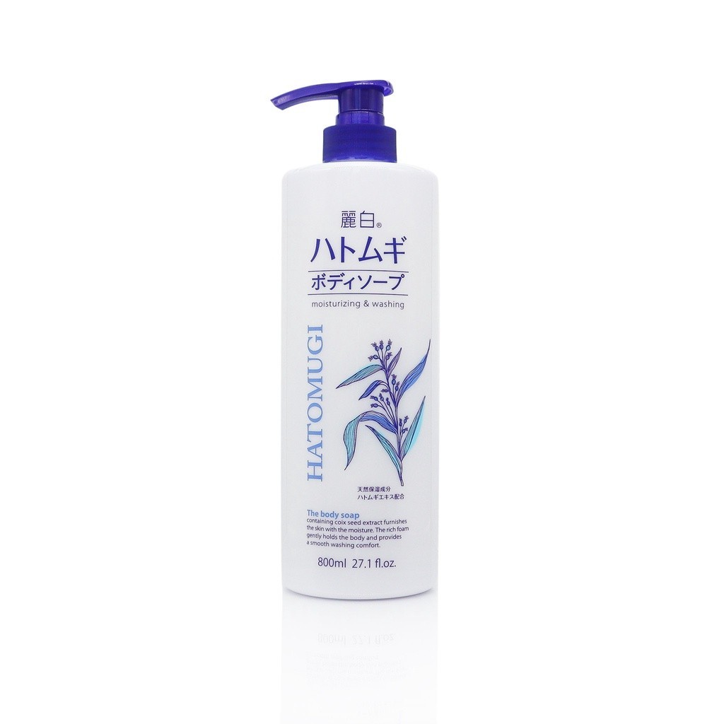 Ảnh Sữa tắm trắng da dưỡng ẩm Reihaku Hatomugi ý dĩ Moisturizing Washing Nhật Bản 800ml - Bahachiha 4