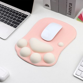 Mèo Móng Vuốt Cổ Tay Miếng Lót Chuột 3D Hoạt Hình Tay Miếng Lót Cổ Tay Thoải Mái Văn Phòng Máy Tính Bàn Phím Cổ Tay Miếng Lót