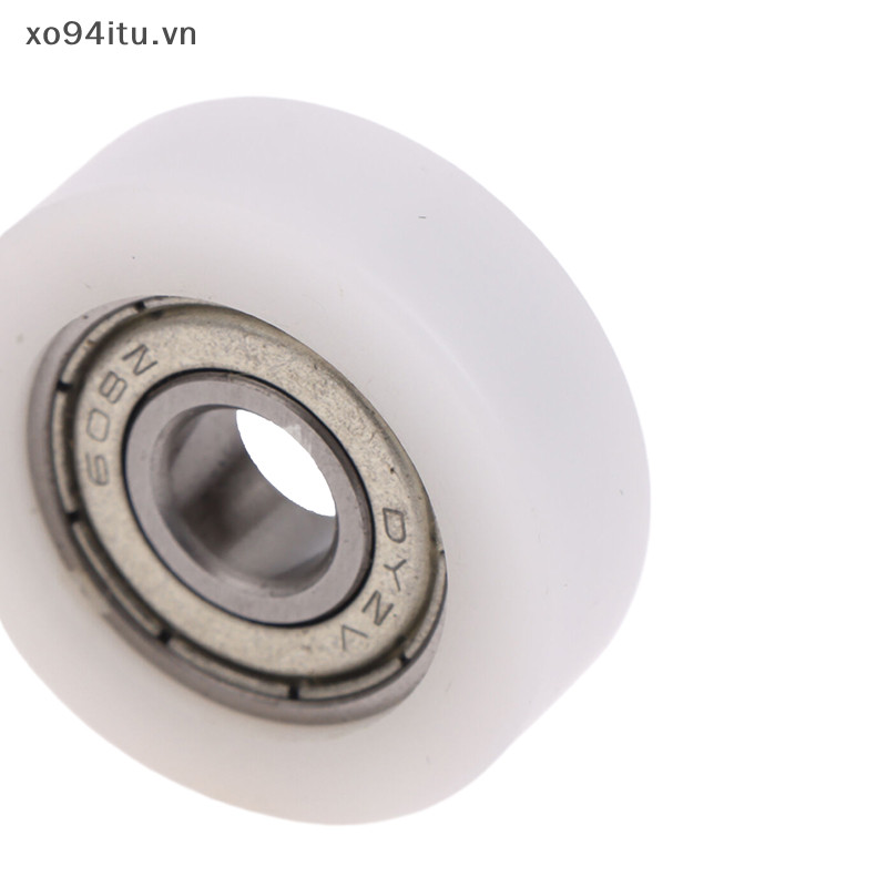Xoitu 1PC 8 * 30 * 10mm Tiêm Đúc Nylon Vòng Bi Bánh Xe Vòng Bi 608 Con Lăn Bánh Xe Đường Sắt Ròng Rọc Cửa Sổ Theo Dõi Ròng Rọc VN