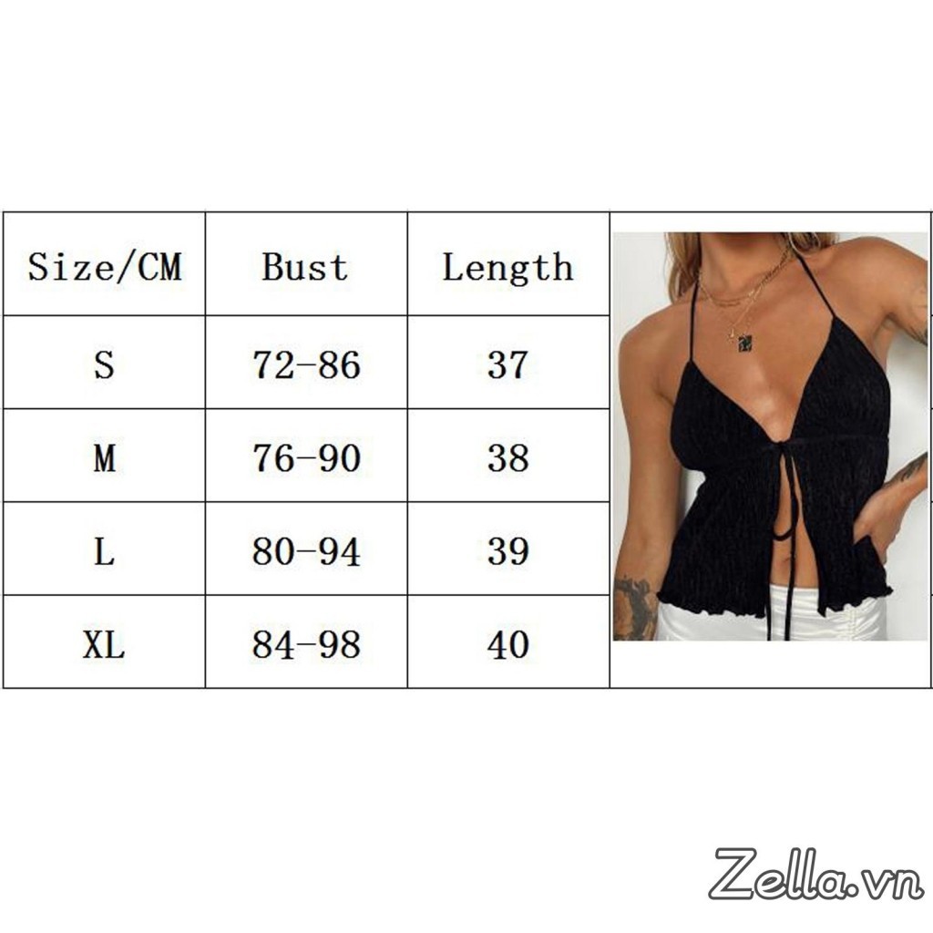 Phụ Nữ Mùa Hè Dây Camisoles Băng Mở Trước Lưng Không Tay Màu Trơn Crop Tops Dạo Phố