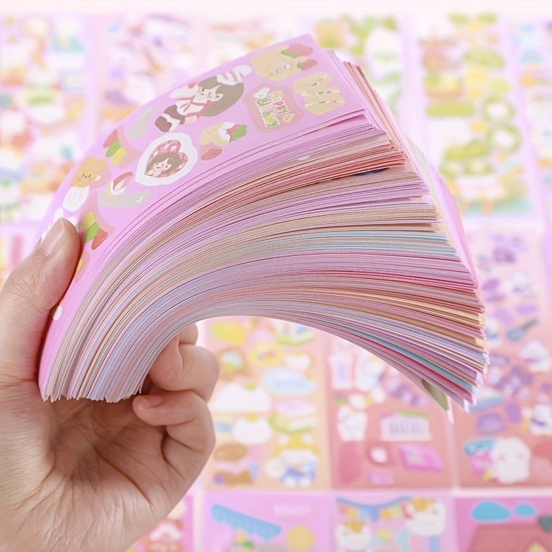 100 tờ Phim hoạt hình dễ thương Shiny Stickers Sinh viên sáng tạo Guka ...