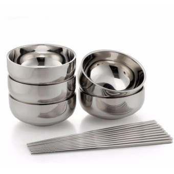 Bát inox 2 lớp trơn cách nhiệt đủ kích cỡ | Shopee Việt Nam