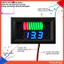 Đồng hồ đo dung lượng pin 12V-60V Màn hình kỹ thuật số LED Cảnh báo công suất thấp Độ phân giải công suất 8 tầng Chỉ báo dung lượng pin Phụ kiện gia đình