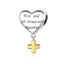 Bamoer 925 Sterling Sliver Charm Chính Thống Phục Sinh Ngày Chúa Giêsu Thánh Giá Thiết Kế Kinh Thánh Mặt Dây Chuyền Phụ Kiện Cho Vòng Tay Quà Tặng Cho Nam Nữ BSC313