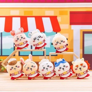 PS1 Chiikawa Nhà Hàng Series Sang Trọng Búp Bê Quà Tặng Cho Bé Gái Túi Mặt Dây Chuyền Hachiware Usagi Shisa Momonga Đồ Chơi Nhồi Bông SP1