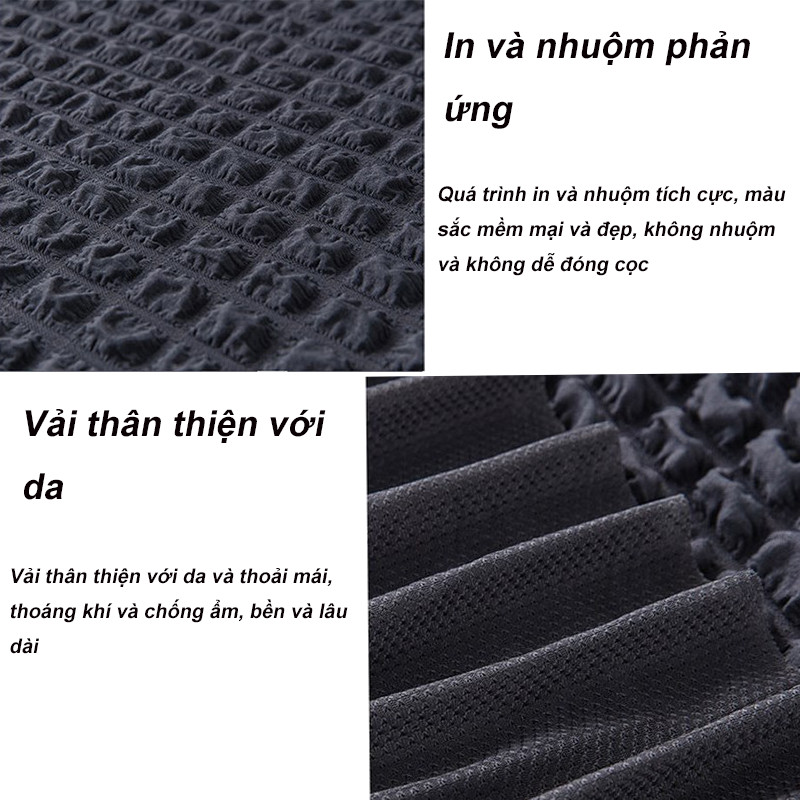 1/2/3/4 chỗ ngồi vỏ ghế sofa seersucker，Ghế sofa bọc, Nhà Sofa Decor，đệm ghế sofa đàn hồi