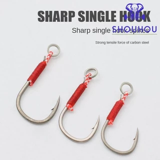 Tenacity Metal Jig Double Hooks Sharp Solid Ring Jigging Fishhook