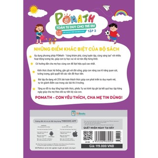 Sách - Pomath Toán tư duy cho trẻ em lớp (9 - 10 tuổi) - Tập 2