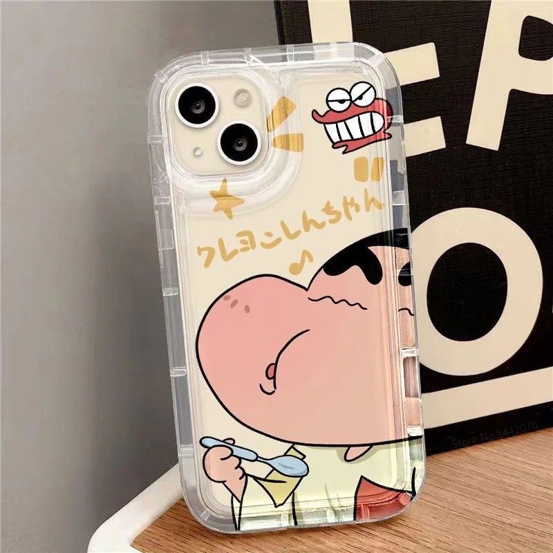 Dành Cho Samsung Galaxy S24 S23 S22 Plus S20 FE S21 Ultra S20 Note 20 Phim Hoạt Hình Siêu Đáng Yêu Crayon Shinchan Vỏ Silicon Trong Suốt