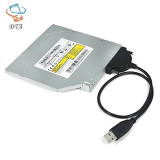 [Dta] Cáp USB 2.0 SATA CD / DVD-ROM Cáp Ổ Đĩa Quang Adapter Cho PC Laptop Notebook VN
