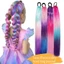Treeling Thời Trang 9 Bím Dreadlock Đuôi Ngựa Nối Dài Màu Sắc Tươi Sáng Cho Các Bữa Tiệc