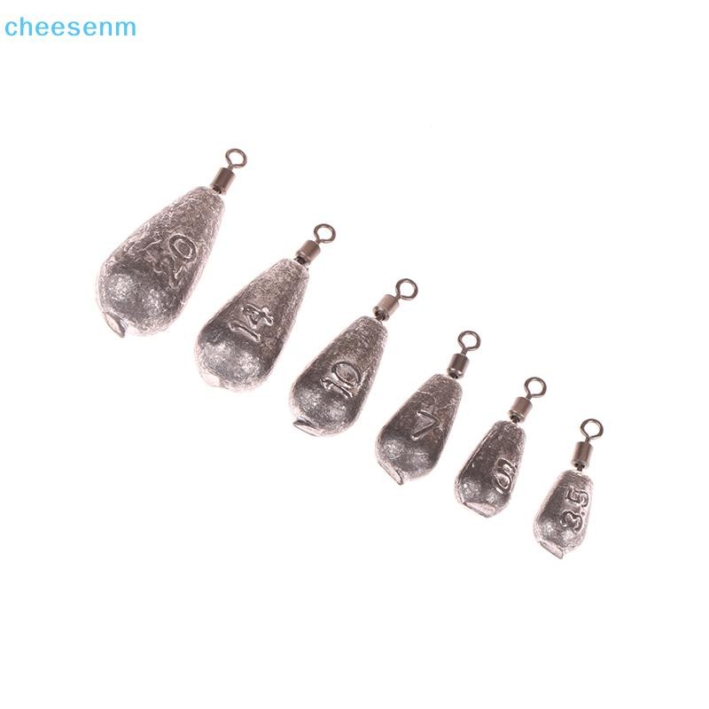 Cheenm 10 Chiếc Chì Chì Chìm Ngược Câu Cá Dẫn Xoay Tám Hình Vòng Câu Cá Chì Chìm Trượt Chìm Nước Thả Chìm VN