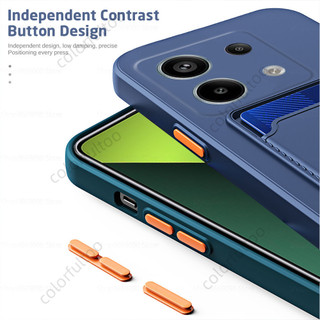 Ốp Điện Thoại Silicon Mềm Có Ngăn Đựng Thẻ Cho Xiaomi Redmi Note 13 Pro Plus 13Pro + Note13 Note13Pro 4G 5G Redmi Note 13 4G