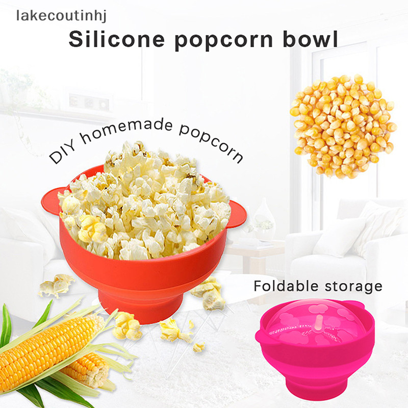 Lu Bếp Lò Vi Sóng Bắp Rang Bát Xô Silicon DIY Popcorn Maker Có Nắp Chip Món Ăn Trái Cây Chất Lượng Cao Dễ Dàng Dụng Cụ Bắp Rang tinhj