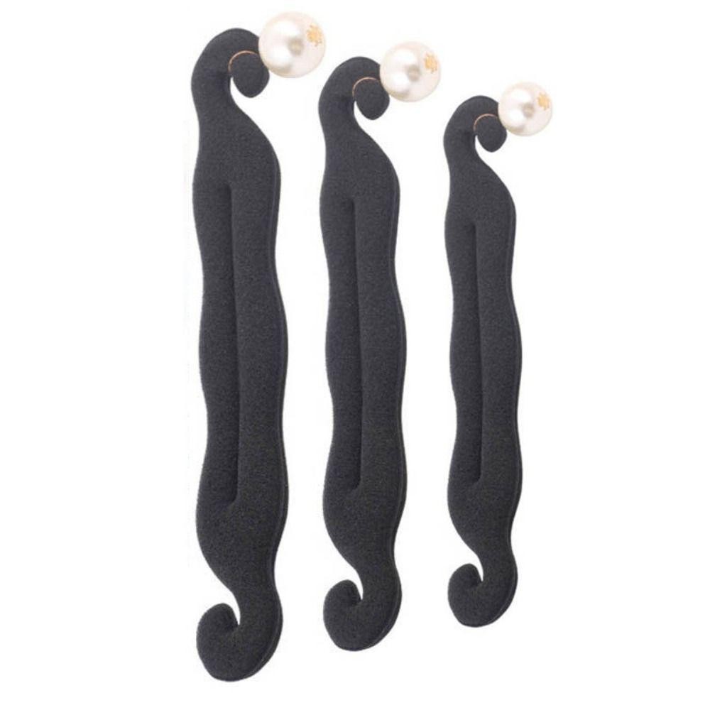 LACYES Hairstyle Twist Maker, Ngọc Trai Xốp Xốp Kẹp Tóc Bun Maker, Phụ Kiện Tóc Dễ Dàng Vòng Lớn Thời Trang Dụng Cụ Tạo Kiểu Tóc Bun Curler Bện Nữ