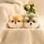 ZENZON Adorbale Furry Plush Corgi Dog, Búp bê nhồi bông sang trọng Đồ chơi nhồi bông cho chó lông tơ, Phim hoạt hình dễ thương Shiba Inu Soft Fluffy Puppy Soft Doll Girl