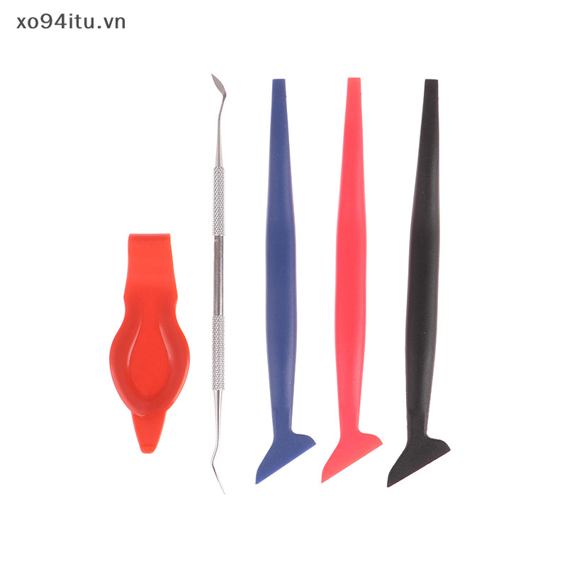 Xoitu 1 / 3 Chiếc Phim Ô Tô Gói Cạp Phụ Kiện Dán Xe Hơi Độ Cứng Bọc Dụng Cụ Micro Squeegee Scraper Xe Micro Gasket Squeegee VN