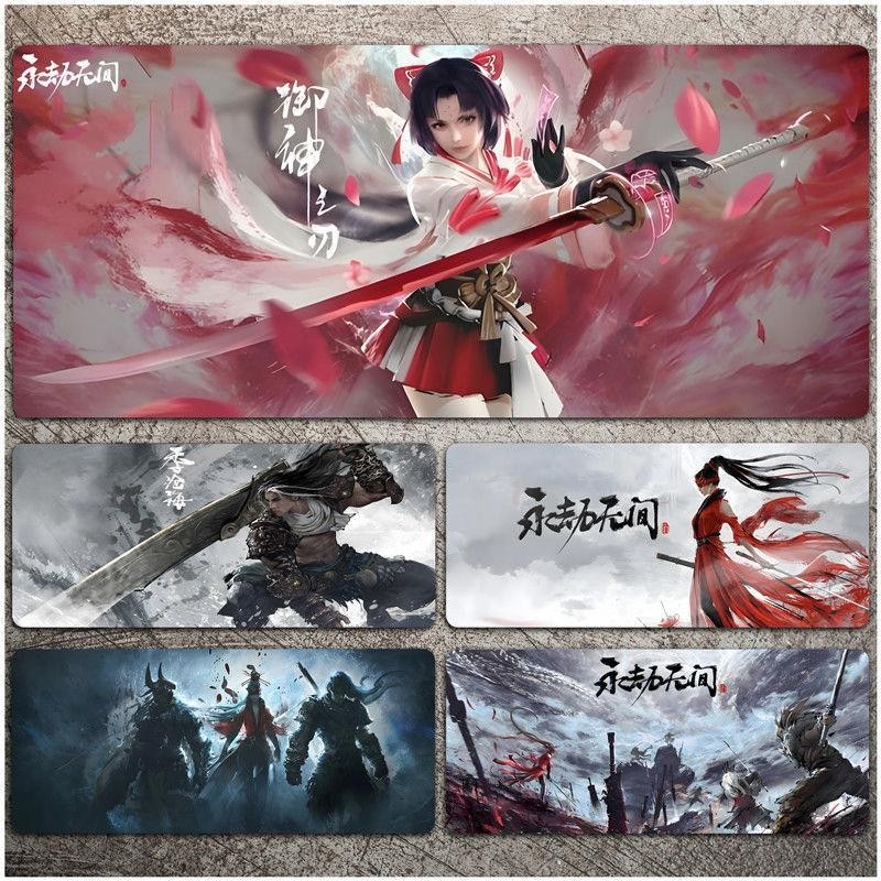 Miếng Lót Chuột Naraka: Bladepoint Extra-Large Bàn Phím Dày Thảm Bàn Chơi Game Máy Tính Thảm 90 * 40 / 80 * 30 / 60 * 30 / 26 * 21cm Quà Tặng Cho Game Thủ Trực Tuyến