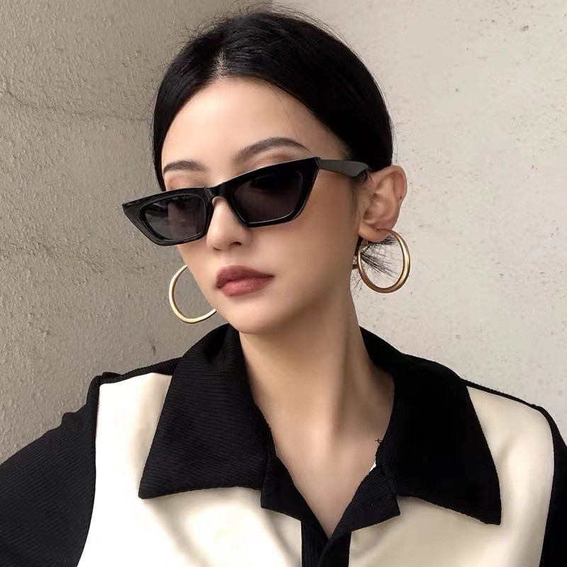 [Yunyuan] Kính râm Unisex Hip-hop cá tính phong cách Hàn Quốc UV400 Super Anti-UV