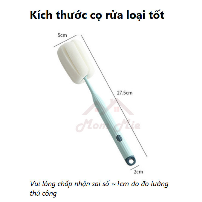 Dụng cụ cọ rửa ly, chai, lọ đầu mút chuyên dụng cọ rửa ly FIBER BIO 0441 aladanh-net-vn