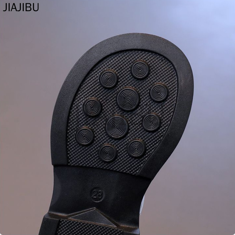 Fashion Kids Shoes Giày Trẻ Em Thời Trang Giày Lolita Mũi Tròn Màu Đen Cho Bé Gái Giày Công Chúa Nơ Xinh Xắn Children's Doll Shoes Giày Da Khối Màu Đen Trắng Korean Fashion Platform Mary Jane Shoes Giày Đi Học Anti-slip Cosplay Baby Shoes Giày Khiêu Vũ